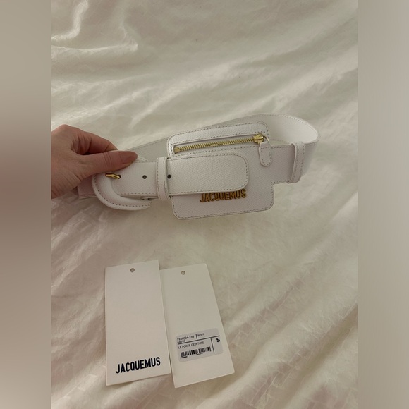 JACQUEMUS new white bag belt size S - Picture 4 of 6